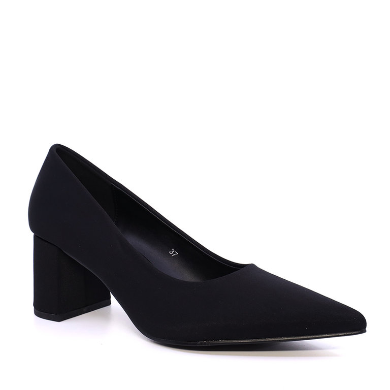 Women's Solo Donna black satin shoes 2547DP8848RAN