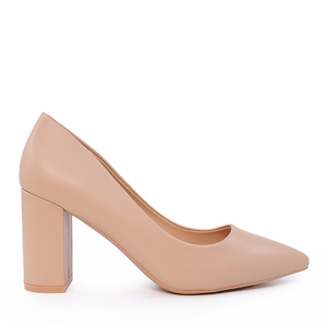 Solo Donna women's nude shoes with heel 2546DP3944NU.