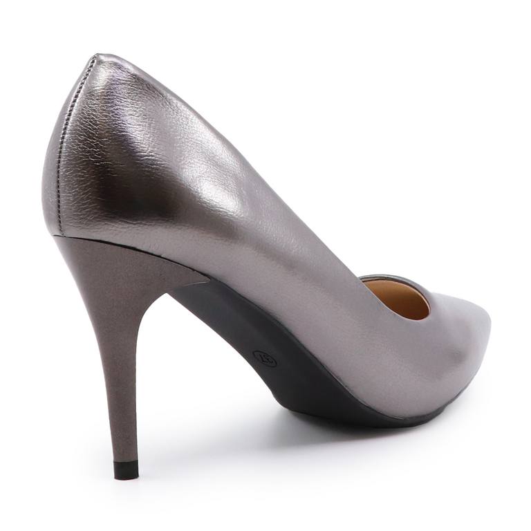 Pantofi stiletto femei Solo Donna gri metalizat 2854DP3944CF