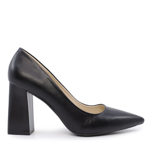 Pantofi stiletto femei Solo Donna negri cu toc gros 1169dp1110n 