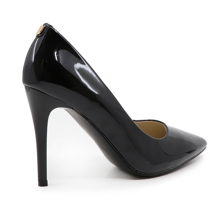 Pantofi stiletto femei Solo Donna negri cu toc înalt 1164dp4753ln