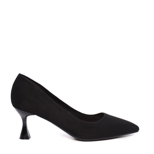 Pantofi stiletto femei Solo Donna negri cu toc mic 1167DP9100VN