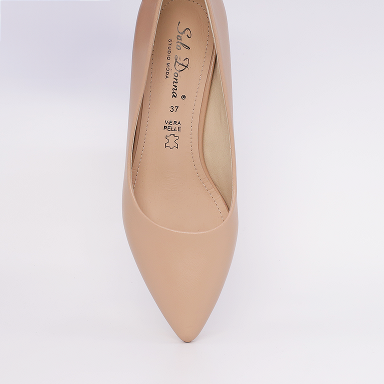 Solo Donna nude women's stiletto shoes with small heel 1167DP1510NU