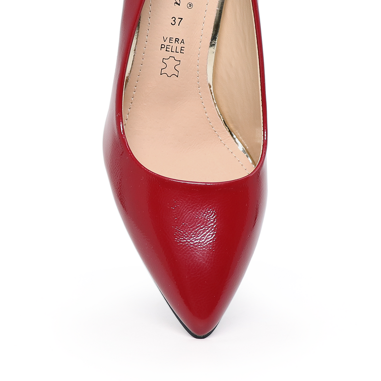 Pantofi stiletto femei Solo Donna roșii cu toc 1166dp5100lr