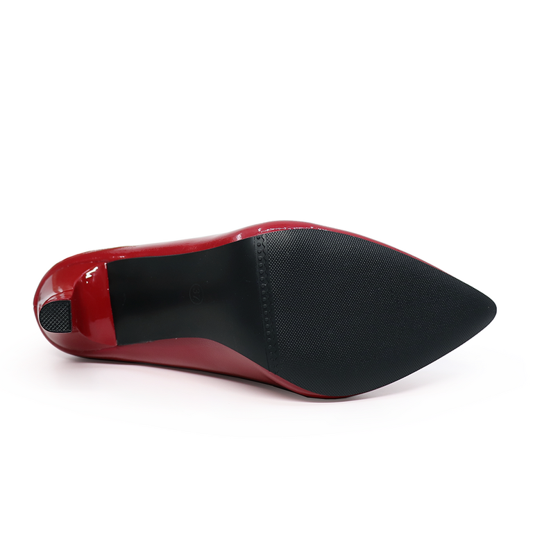 Pantofi stiletto femei Solo Donna roșii cu toc 1166dp5100lr