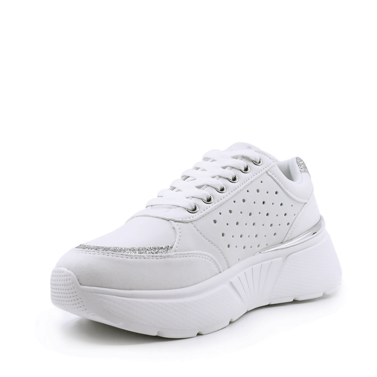 White synthetic Solo Donna women's sneakers 2547DP0534A