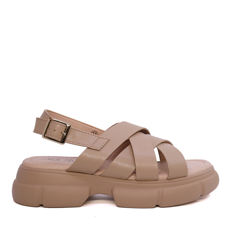 Women's sandals Solo Donna beige synthetic 2547DS8676BE