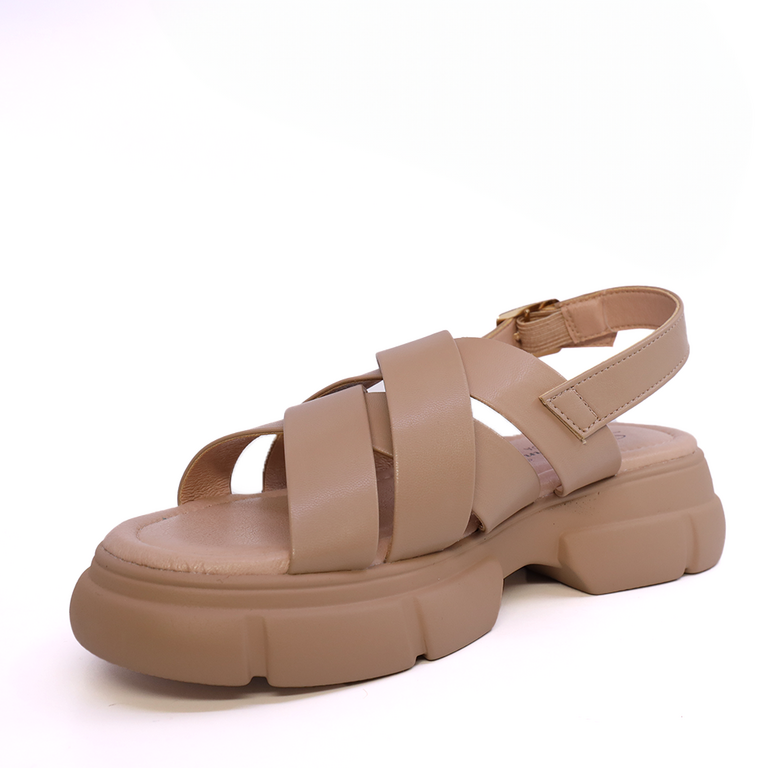 Women's sandals Solo Donna beige synthetic 2547DS8676BE