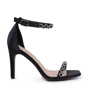 Women's sandals Solo Donna black with decorative elements 1165DS3420N