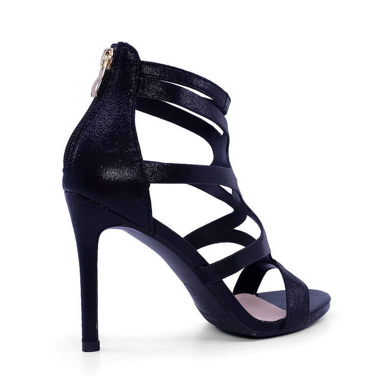 Women's Solo Donna Black High Heel Sandals 1167DS1190N
