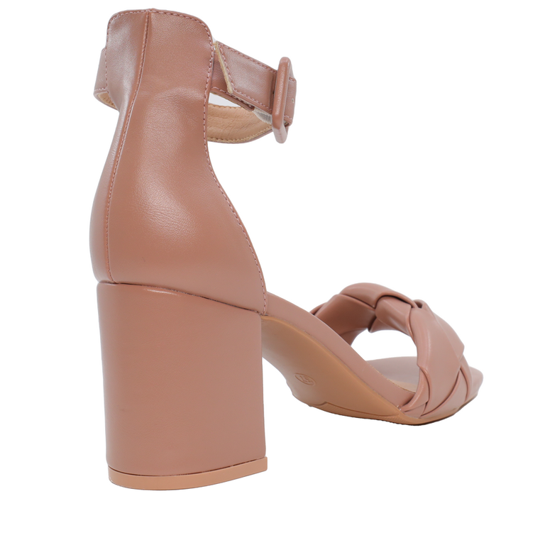 Sandale femei Solo Donna nude cu toc mediu  2855DS0426NU