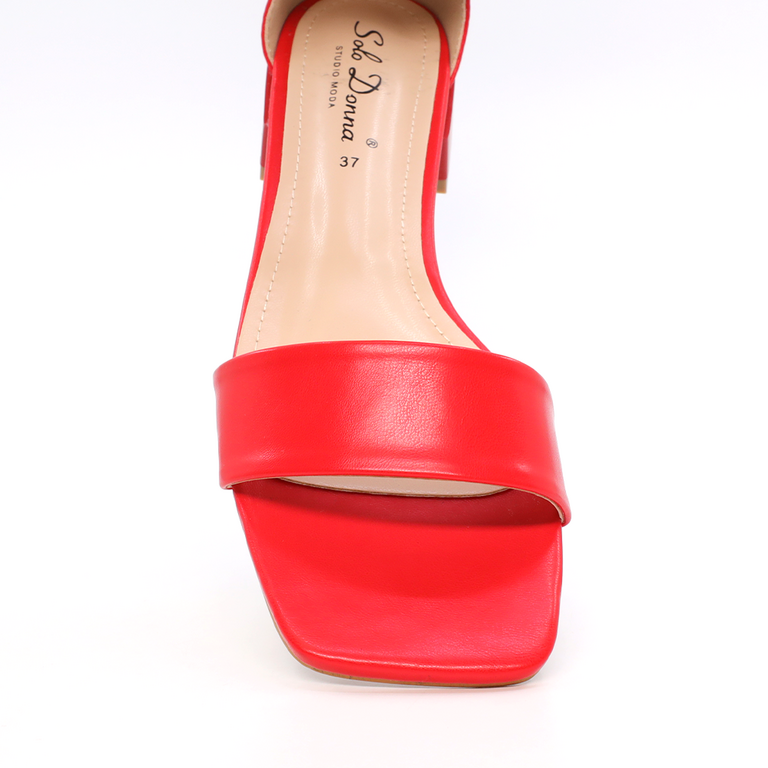 Sandale femei Solo Donna roșii 2855DS0027R