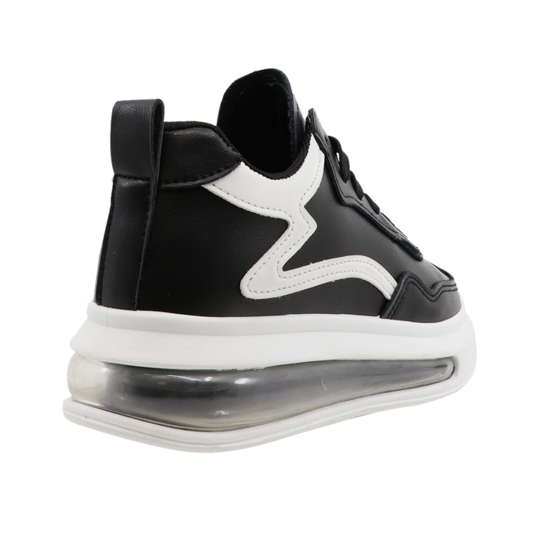 Pantofi sport femei Solo Donna negri cu inserție transparentă în talpă 2543DPS04154N