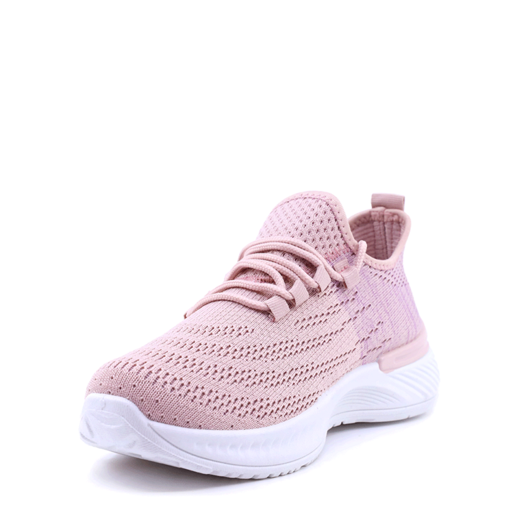 Sneakers femei Solo Donna roz din textil 2547DPS9797RO