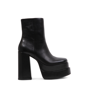 Steve Madden women Cobra ankle boots in black leather 1464DG12109N