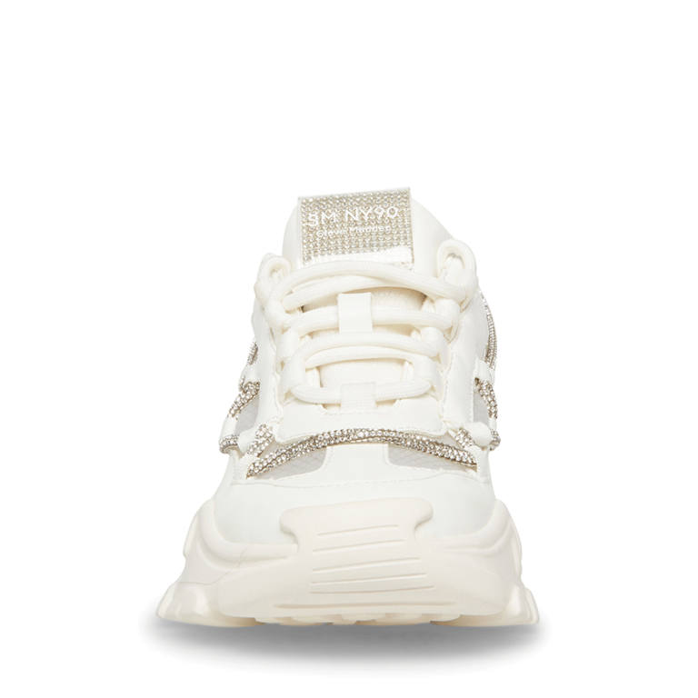Sneakers femei Steve Madden Miracles albi din material sintetic și textil 1467DPMIRACLESA