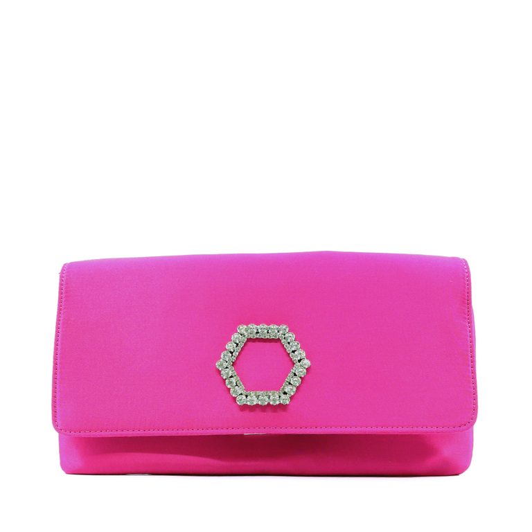Steve Madden Luxxe clutch bag in pink satin 1464PLS30842FU