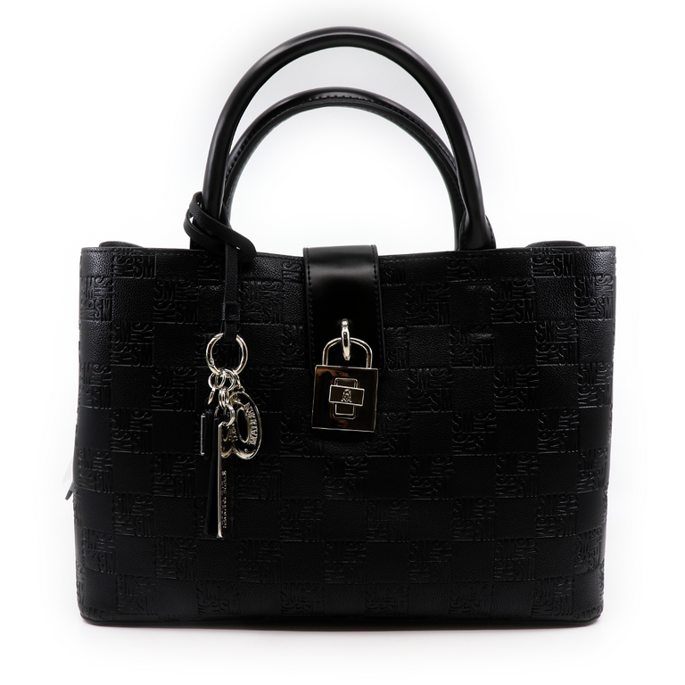 Steve Madden tote bag in black faux leather 1462POSSKESLERN