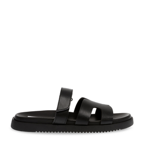 Steve Madden women's black leather clogs 1469DSTMISSILEN