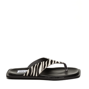 Steve Madden women's zebra leather clogs 1469DSTSPLASH-LZE