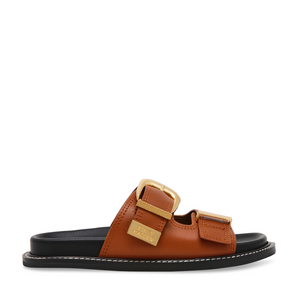 Steve Madden Arch cognac women's clogs made of genuine leather 1469DSTARCH-ECO