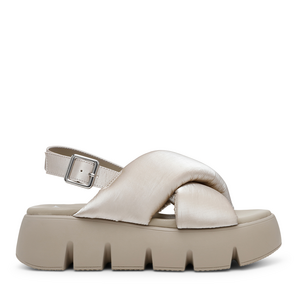 Steve Madden Women's Backtrack Chunky Sandals Taupe 1469DSBACKTRACKTA