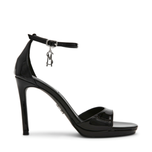Sandale cu toc înalt femei Steve Madden Evers negre din lac 1469DSEVERSLN