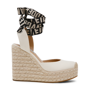 Sandale femei Steve Madden bej din canvas cu platformă 1469DSDAFINA-SMBE