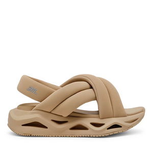 Steve Madden beige textile women's sandals 1469DSHURDLE2BE