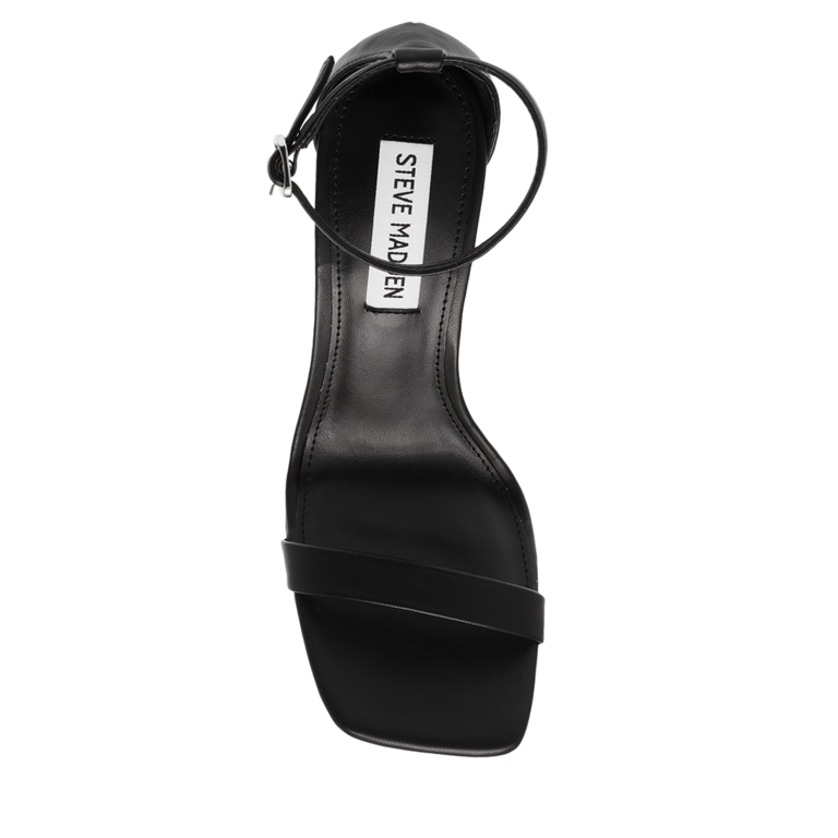 Steve Madden women UpHill sandals in black faux leather 1465DSUPHILLN