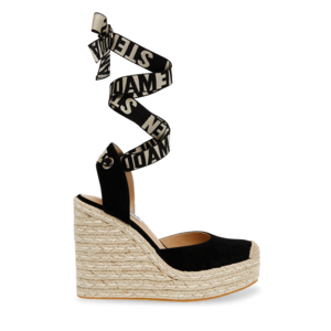 Sandale femei Steve Madden negre din piele întoarsă cu platformă 1469dsdafina-smn