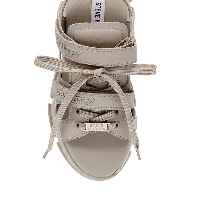 Steve Madden Playfied sandals in taupe faux leather 1465DSPLAYFIEDTA