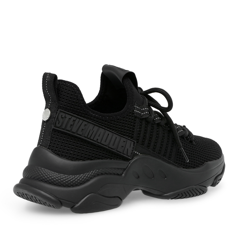 Steve Madden women Mac2 sneakers in black fabric 1464DPS12084N