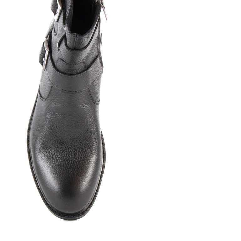 Men's boots Thezeus black leather 1378bc2199n