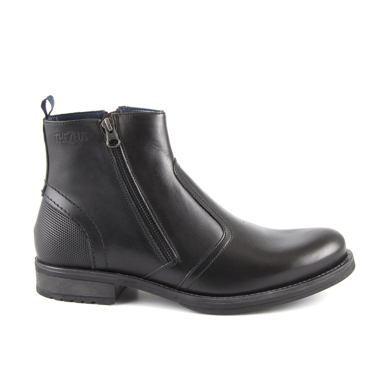 Men's boots Thezeus black leather 718bc3759n