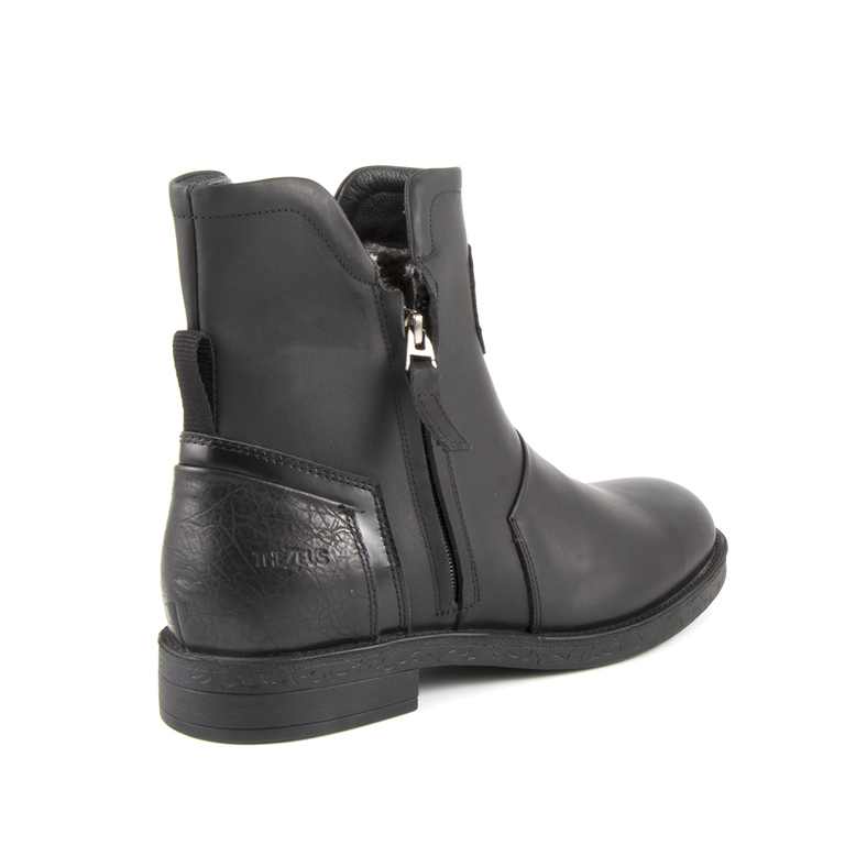 Men's boots Thezeus black leather 2098bc95607n
