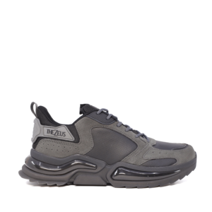 TheZeus sneakers for men gray color made of suede leather and textile material 3736BPS5736GR