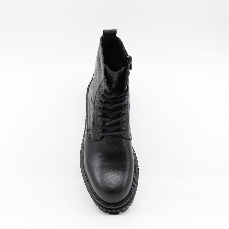 TheZeus men boots in black leather 2102BG88703N
