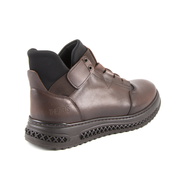 Men's boots Thezeus brown leather 2108bg9950m