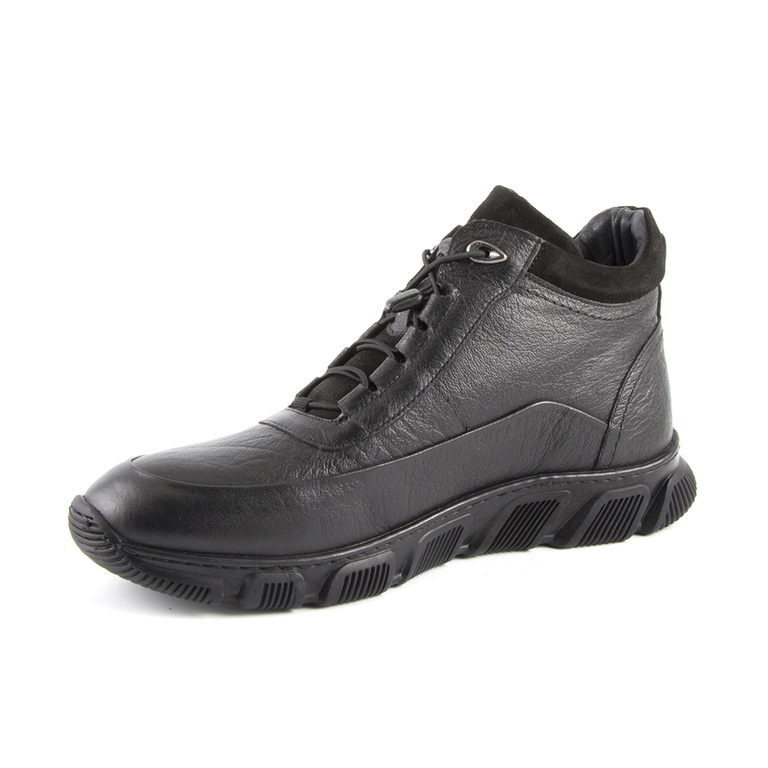 Men's boots Thezeus black leather 2108bg5260n