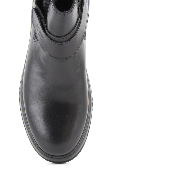 Men's boots Thezeus black leather 2108bg9951n
