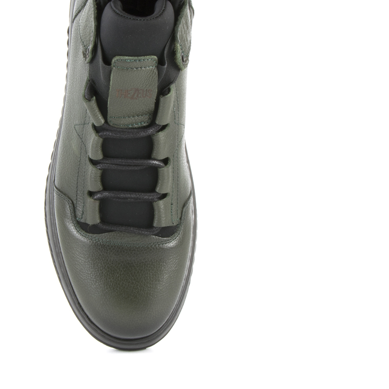 Men's boots Thezeus green leather 2108bg9950v