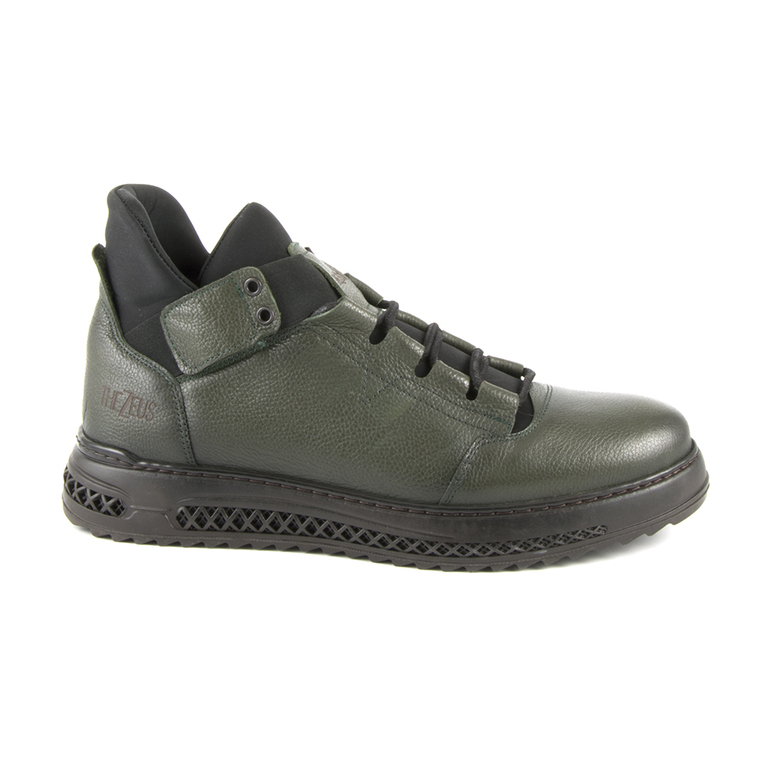 Men's boots Thezeus green leather 2108bg9950v