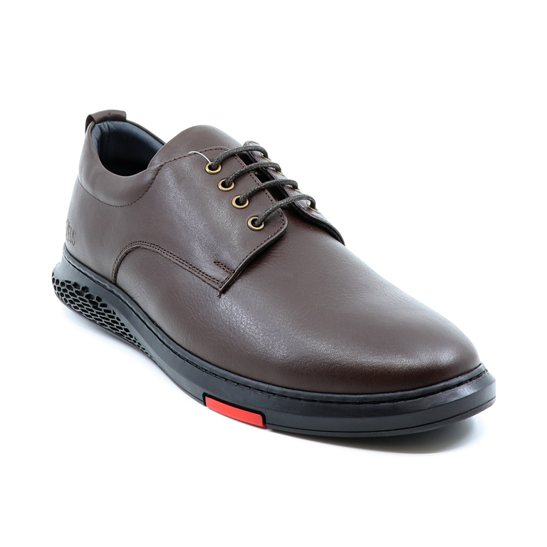 TheZeus men shoes in brown leather 2102BP17610M