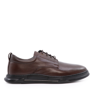 TheZeus men shoes in brown leather 2104BP17111M
