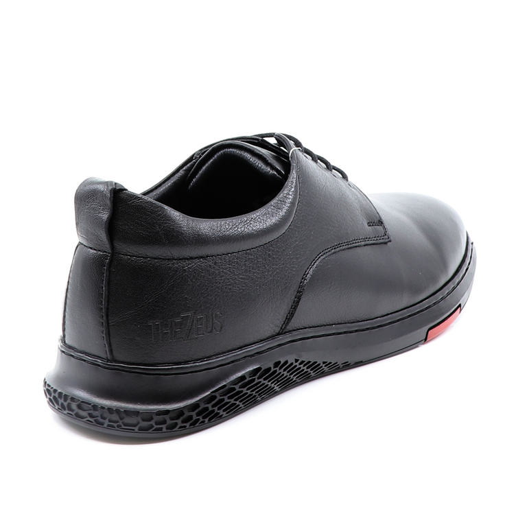 TheZeus men shoes in black leather 2102BP17610N