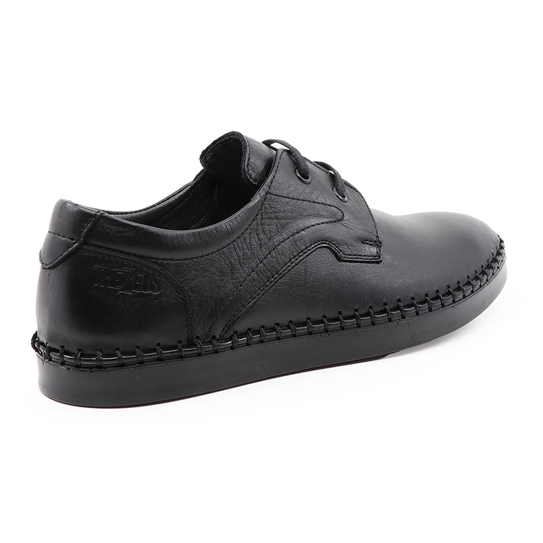 TheZeus men derby shoes in black  leather 2103BP28750N