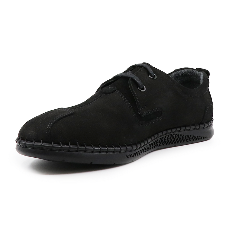 Pantofi bărbați TheZeus negri din piele 2103BP28950N