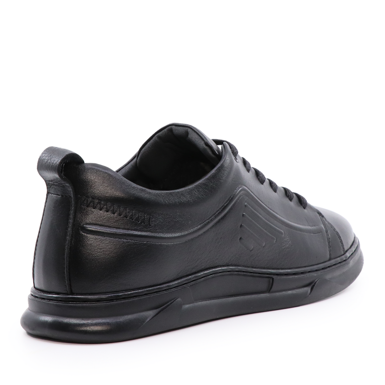 Pantofi bărbați TheZeus negri din piele 2104BP17410N