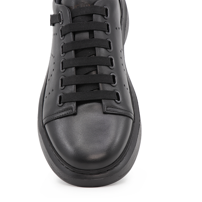 TheZeus men shoes in black leather 2104BP51805N
